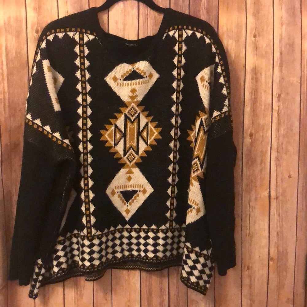 Oversized southwest sweater